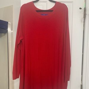 2for20  Red Apt 9 Sweater Ladies side cut sweater 2X